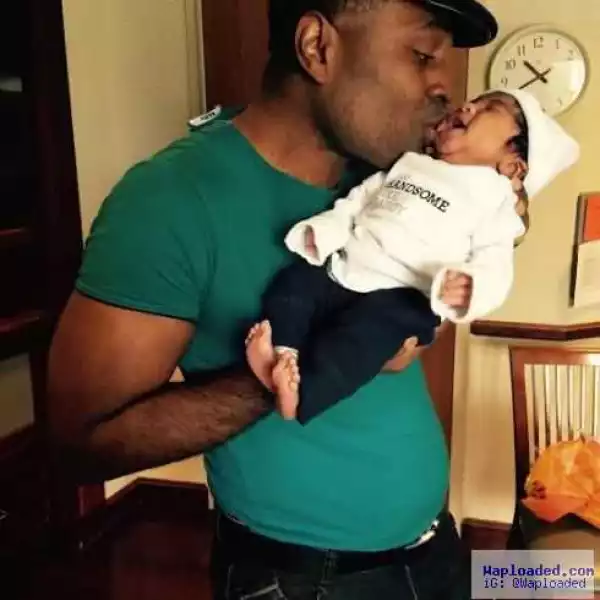 Actor Kenneth Okonkwo shares more photos of his son, announces his name